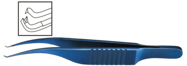 TMF206 Troutman-Barraquer Kornea Pinseti, 0.2 mm 90° (Colibri), Titan