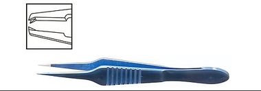 TMF301 Paufique Skleral Tikiş Pinseti, 0.3 mm, Titanium