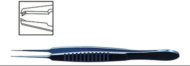 TMF401 Castroviejo Tikiş Pinseti, 1x2 0.1 mm Düz, Titanium