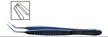 TMF403 Castroviejo Tikiş Pinseti 1x2, 0.1 mm, 45° bucaqlı, Titanium