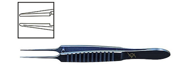TMF501 McPherson Tikiş Pinseti Düz uclu, 0.2 mm, Titan