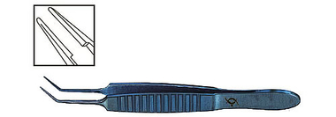 TMF502 Bonn Tikiş Pinseti 45° bucaqlı uclu, 0.2 mm, Titan