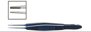 TMF901 Dressing Pinseti, düz, Titan