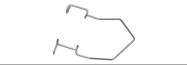 TMR204 Kratz-Barraquer Telvari Göz Qapağı Speculumu, Mat, Böyüklər üçün